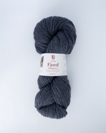 Fjord sokkegarn 2-tråds - farge blågrå 03514