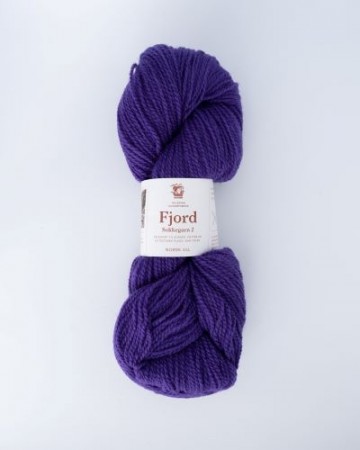 Fjord sokkegarn 2-tråds, farge blålilla 03519