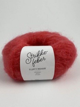 Fluffy mohair - Coral red - 101